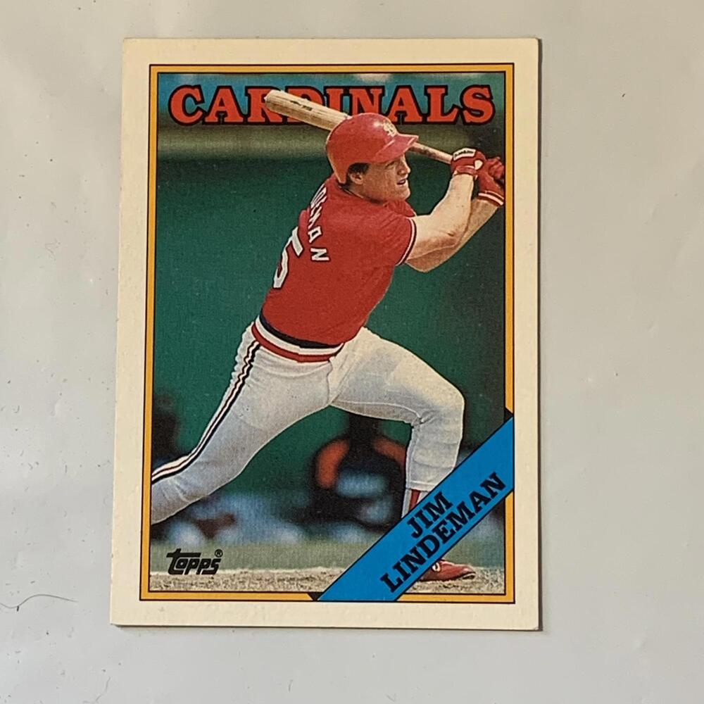 1987 Topps Jim Lindeman‎ St. Louis Cardinals Baseball Card